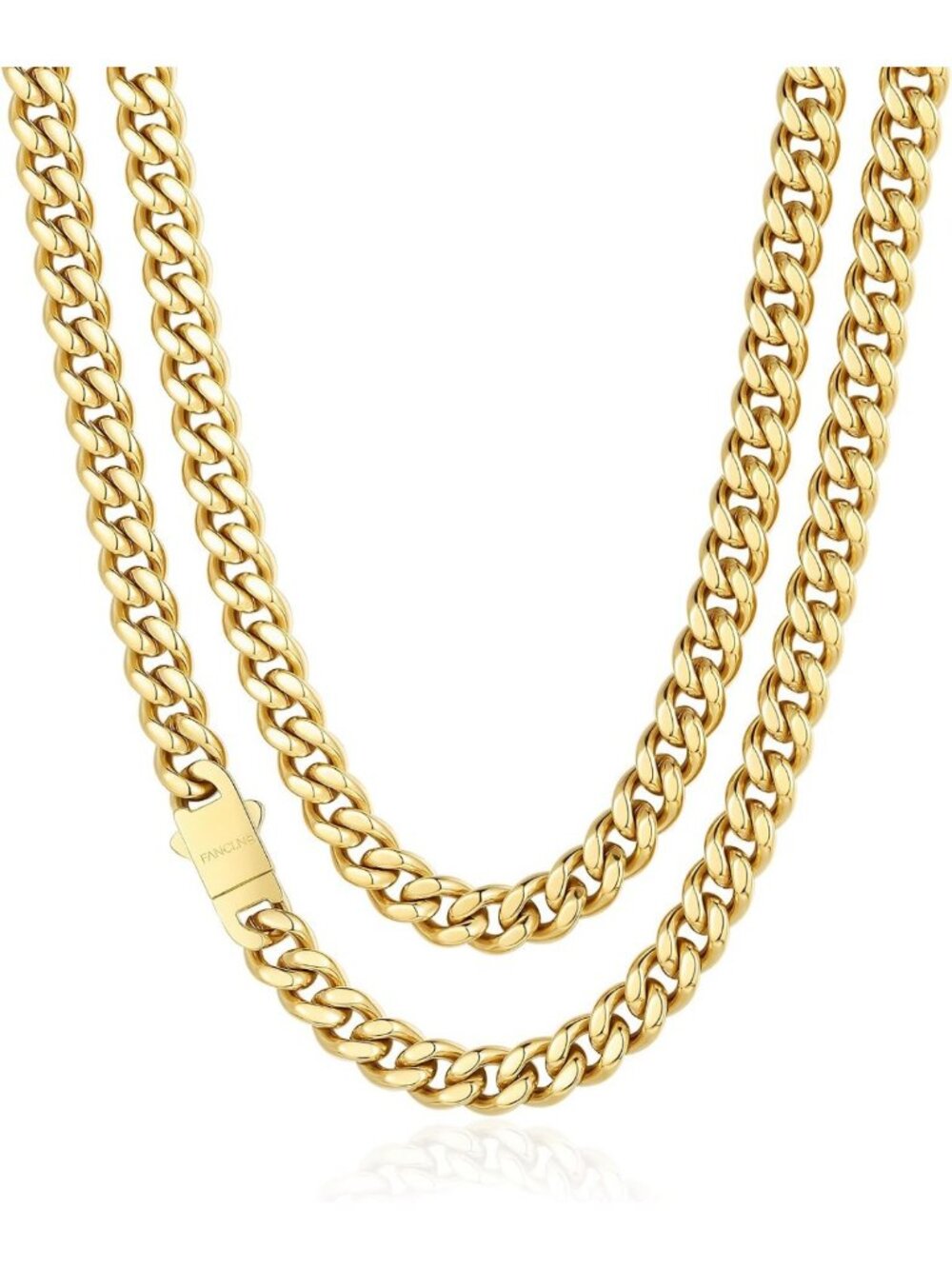 Stylish Miami Cuban Link Chain for Men - Waterproof, Tarnish-Free, 20"-24
